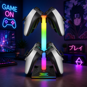 RGB Controller & Headset Stand mit USB-Hub