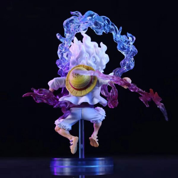 Luffy Gear 5 – Rückansicht mit violetten Effektteilen